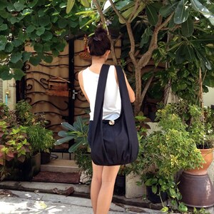 Handbags,Canvas Bag,Shoulder bag,Sling bag,Hobo bag,Boho bag Messenger bag,Tote bag,Crossbody Purse Black image 2