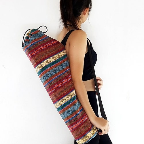 Handmade Yoga Mat Bag Yoga Bag Sports Bags Tote Yoga Sling Bag Etsy