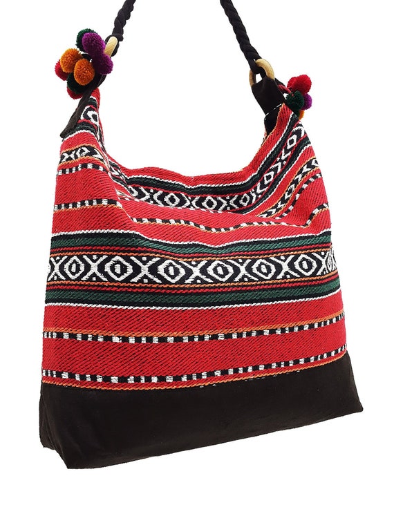 Woven Bag Cotton Purse Tote Bag Women Bag Hippie Bag Hobo Bag - Etsy