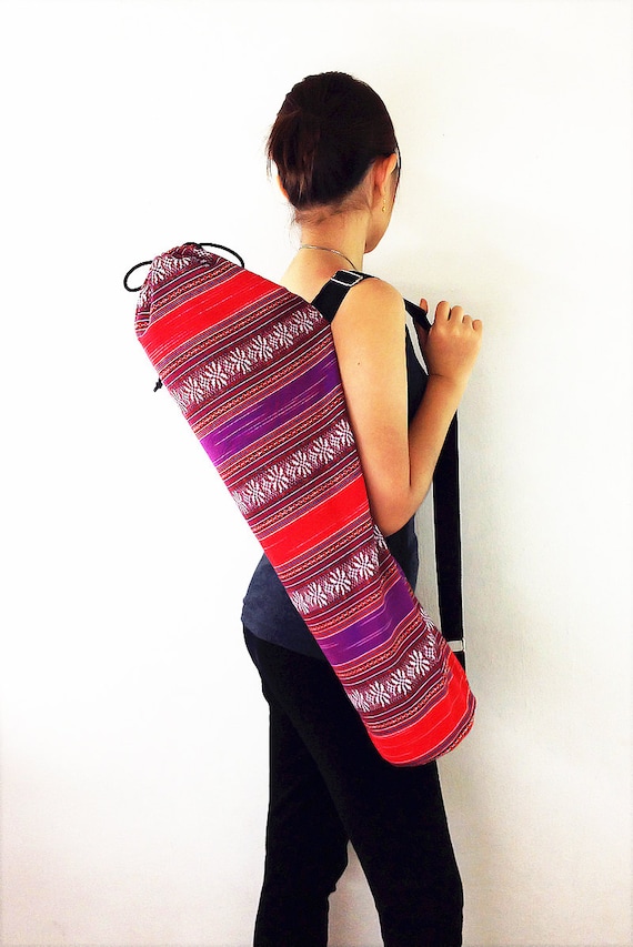 Handmade Yoga Mat Bag,yoga Bag,sports Bags,tote Yoga Sling Bag,pilates Bag,pilates  Mat Bag,woven Yoga Bag,women Bag,woven Cotton Bag FF5 