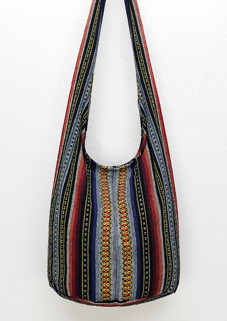Woven Cotton Bag Hippie Bag Hobo Boho Bag Shoulder Bag Sling Etsy