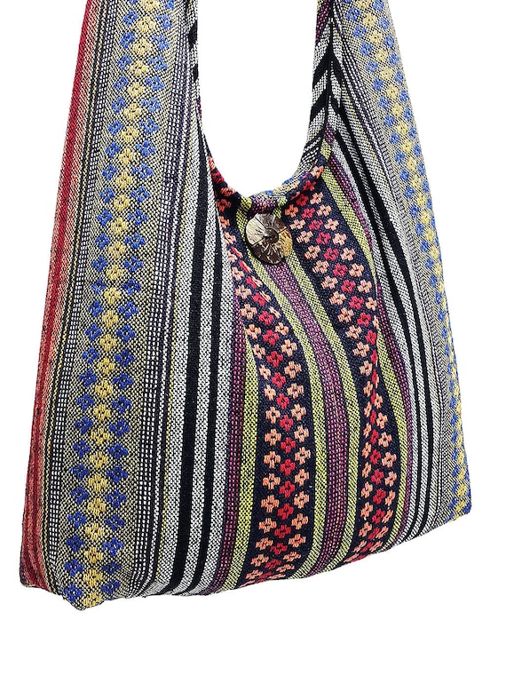 Woven Cotton Bag Hippie Bag Hobo Boho Bag Shoulder Bag Sling Etsy