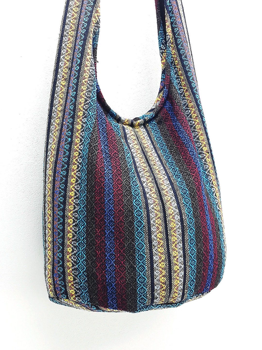 Woven Cotton Bag Hippie Bag Hobo Boho Bag Shoulder Bag Sling - Etsy