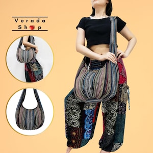Thai gewebte Tasche,Handtaschen,Geldbeutel Tote Baumwolltasche,Hippie Tasche, Hobo Tasche, Boho Umhängetasche Schultertasche, Frauen Tasche, kurze & lange Riemen (WF321)