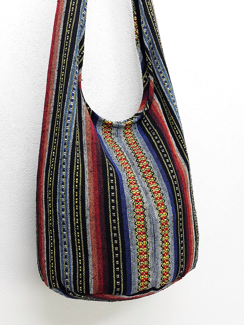 Woven Cotton Bag Hippie Bag Hobo Boho Bag Shoulder Bag Sling Etsy
