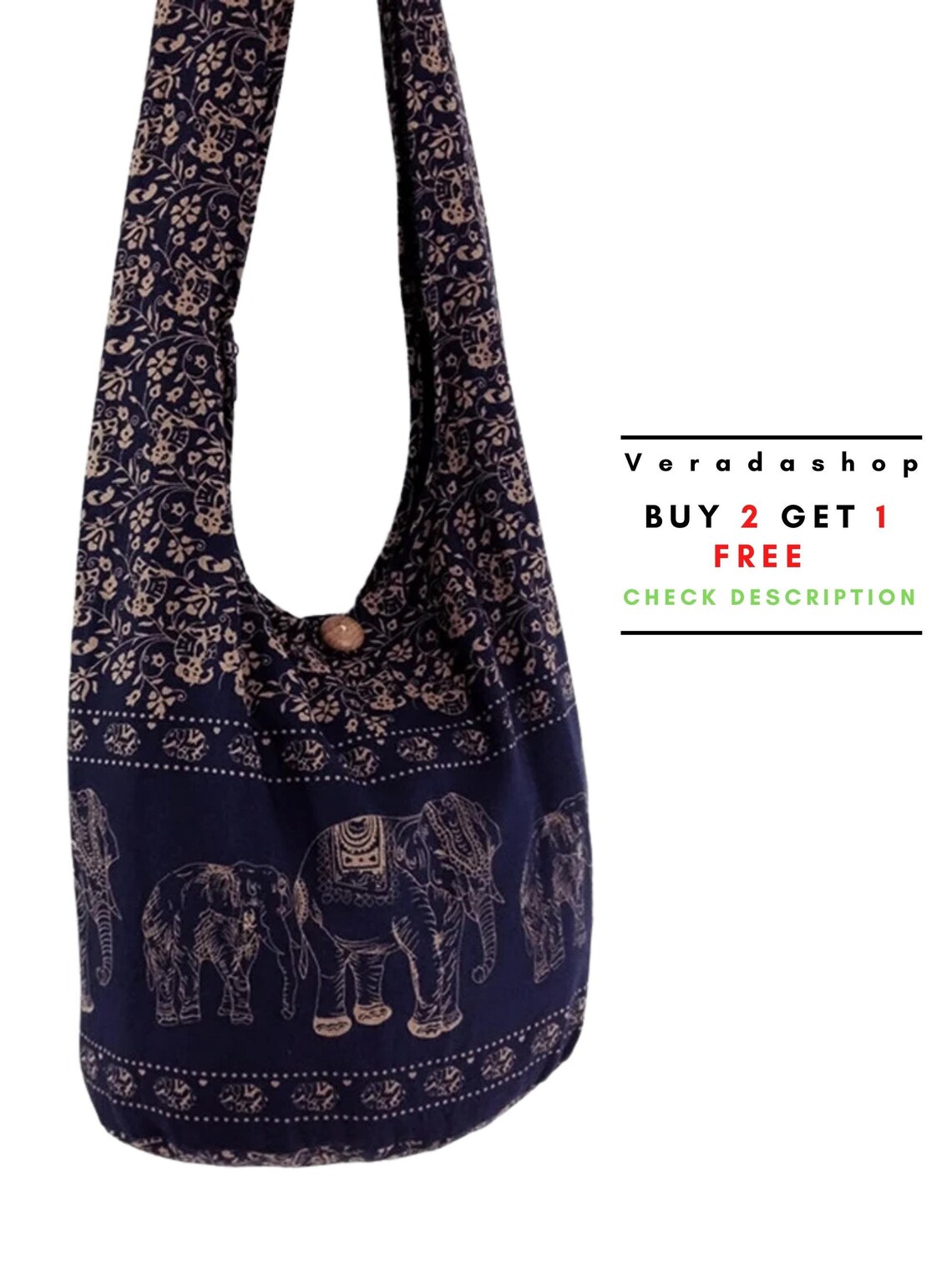 Women Bag Handbags Cotton Bag Elephant Bag Hippie Hobo Boho Etsy