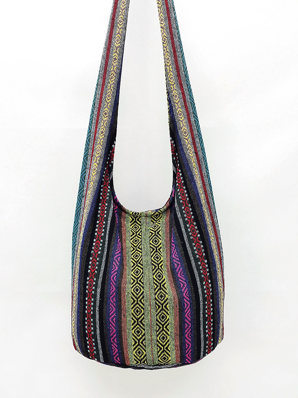 Woven Cotton Bag Hippie Bag Hobo Boho Bag Shoulder Bag Sling Etsy