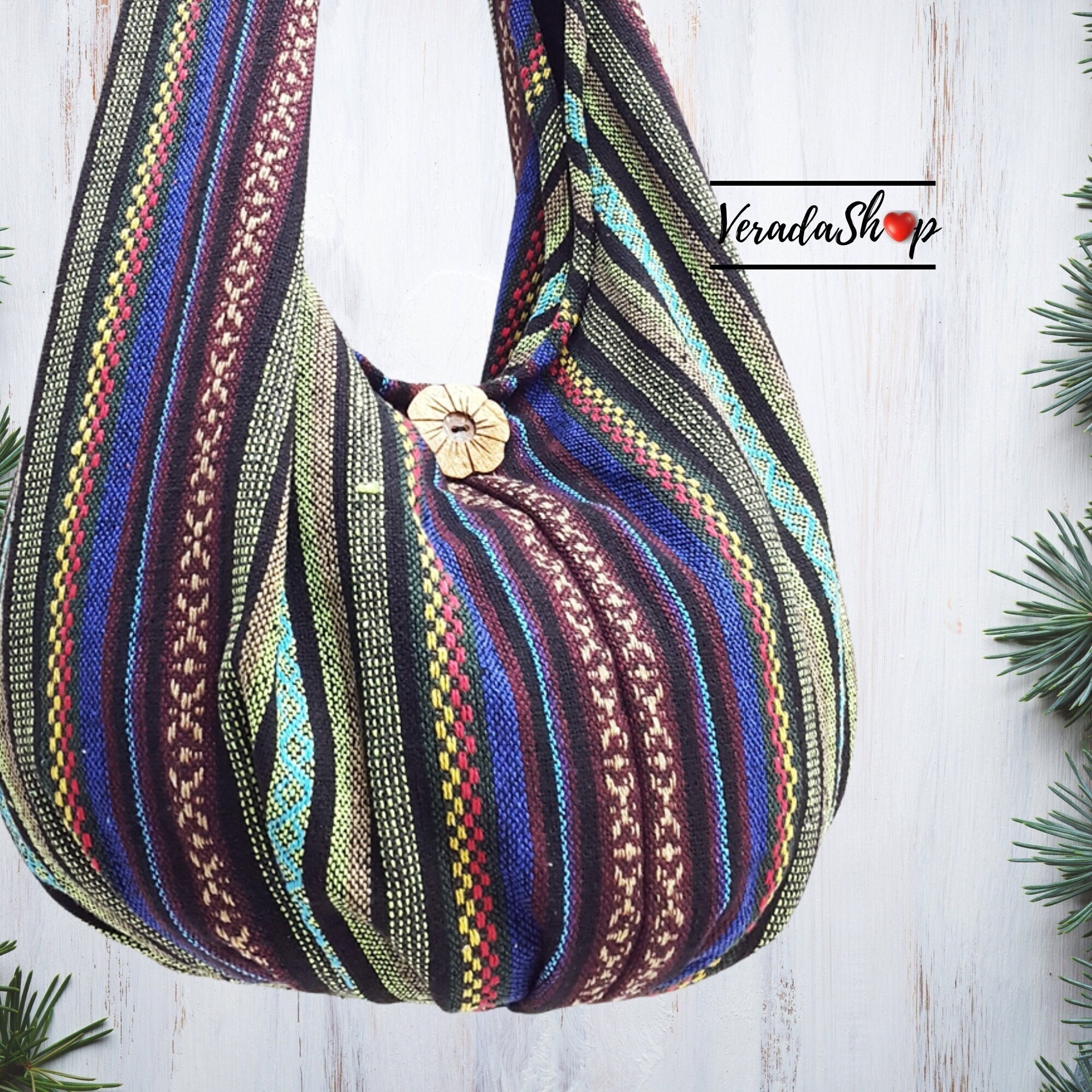 ネパール産　チベット族民芸品　ショルダーバッグ　ハンドメイド② Nepal woven bags - Etsy 日本