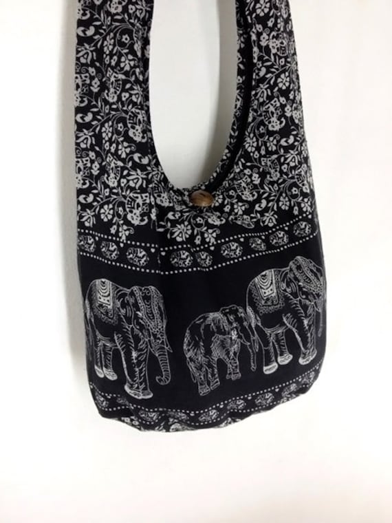 Women bag Handbags Cotton bag Elephant bag Hippie Hobo bag | Etsy