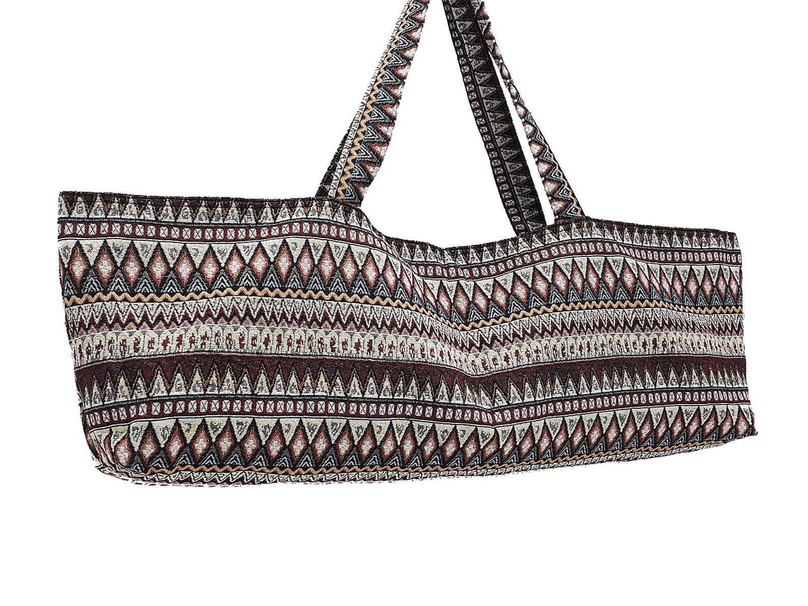 Handmade Yoga Mat Bag Sports Bags Woven Cotton Yoga Bag Tote Etsy