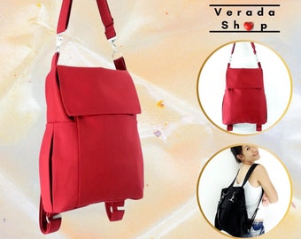 Canvas Bag,Cotton bag diaper bag Shoulder bag,Hobo bag,Tote bag,Messenger bag,Purse Backpack Everyday bag, Red  Susie