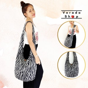 Women bag,Handbags,Cotton bag Hippie bag,Hobo bag,Boho bag,Shoulder bag,Sling bag,Messenger bag,Tote bag,Crossbody bag Purse Gray&Black