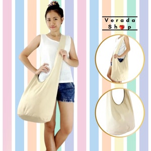 Handbags,Canvas Bag,Cotton bag Shoulder bag,Sling bag,Hobo bag,Boho bag,Messenger bag,Tote bag,Crossbody bag Purse Cream