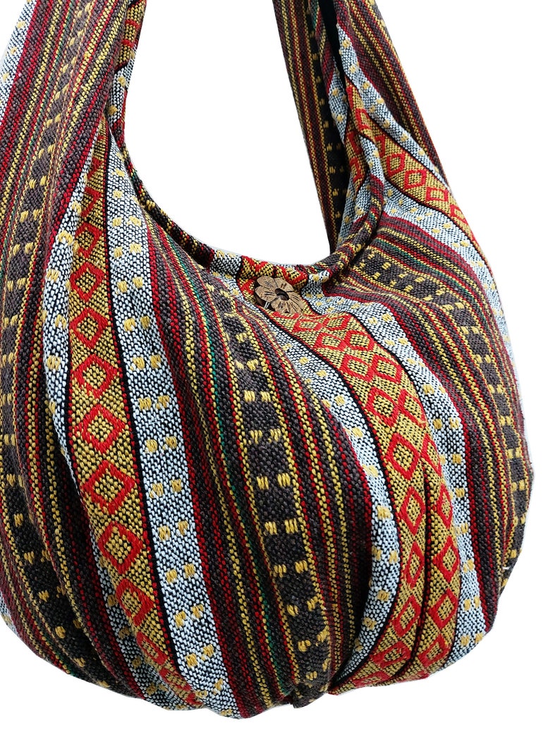 Thai Woven Bag Handbags Purse Tote Cotton Bag Hippie bag Hobo bag Boho Crossbody bag Shoulder bag Women bag Short /& Long Strap WF284