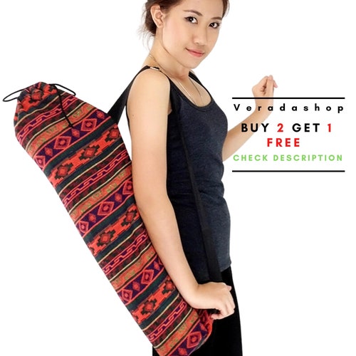 Handmade Yoga Mat Bag Yoga Bag Sports Bags Tote Yoga Sling Bag Etsy