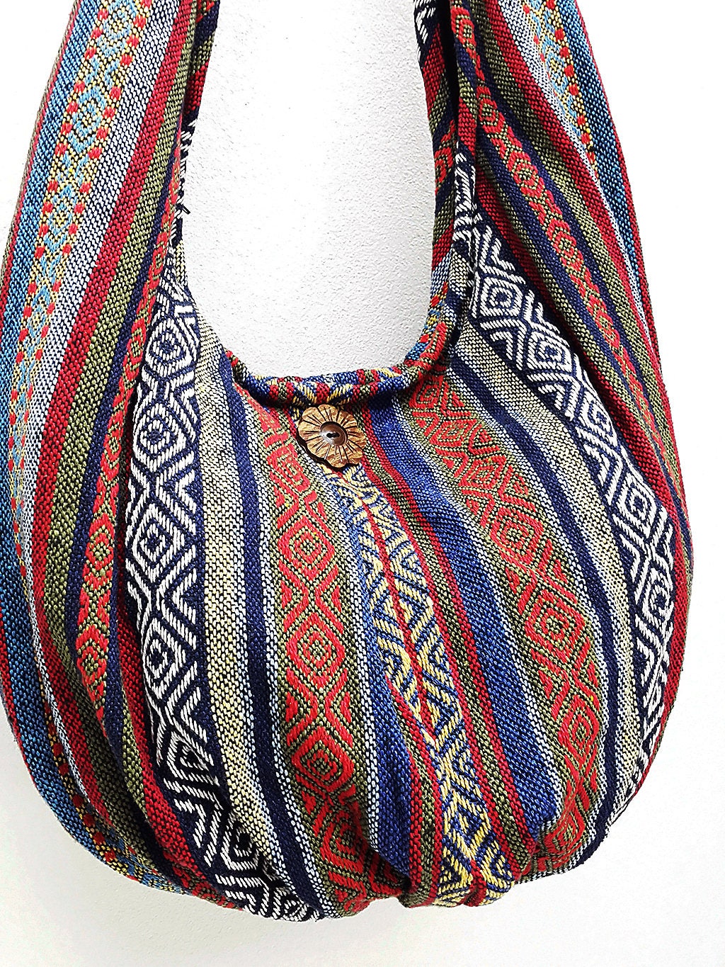Handmade Woven Bag Handbags Purse Tote Thai Cotton Bag Hippie | Etsy
