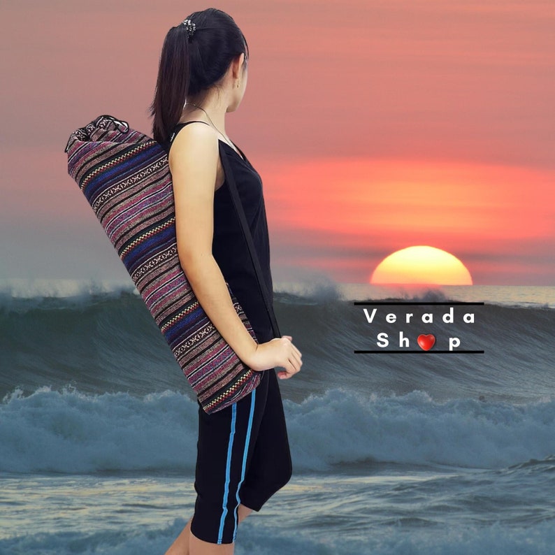 Handmade Yoga Mat Bag Yoga Bag Sports Bags Tote Yoga Sling Bag Etsy