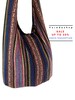 Woven Cotton Bag Hippie bag Hobo Boho bag Shoulder bag Sling bag Messenger bag Tote Crossbody Purse Women bag Handbags Long Strap (CWL97) 