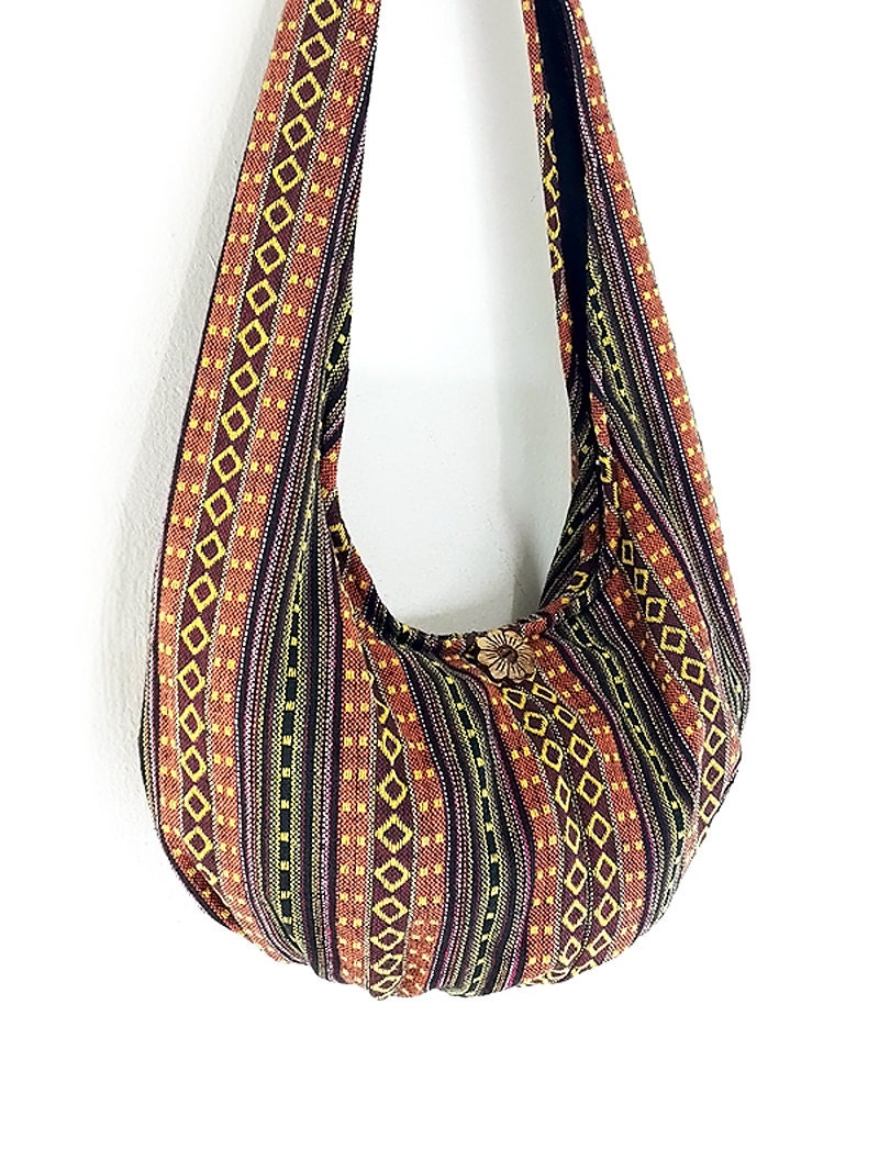 Woven Cotton Bag Hippie bag Hobo Boho bag Shoulder bag Sling Etsy