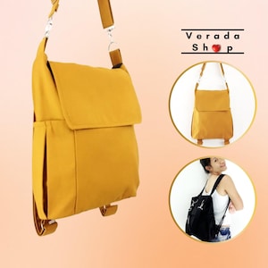 Canvas Bag,Cotton bag diaper bag Shoulder bag,Hobo bag,Tote bag,Messenger bag,Purse Backpack Everyday bag, Mustard  Susie