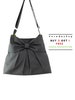 Canvas Bag Diaper bag Shoulder bag Hobo bag Handbags Tote bag Messenger bag Purse Everyday bag Bow bag  Dark Gray Tanya(S) 