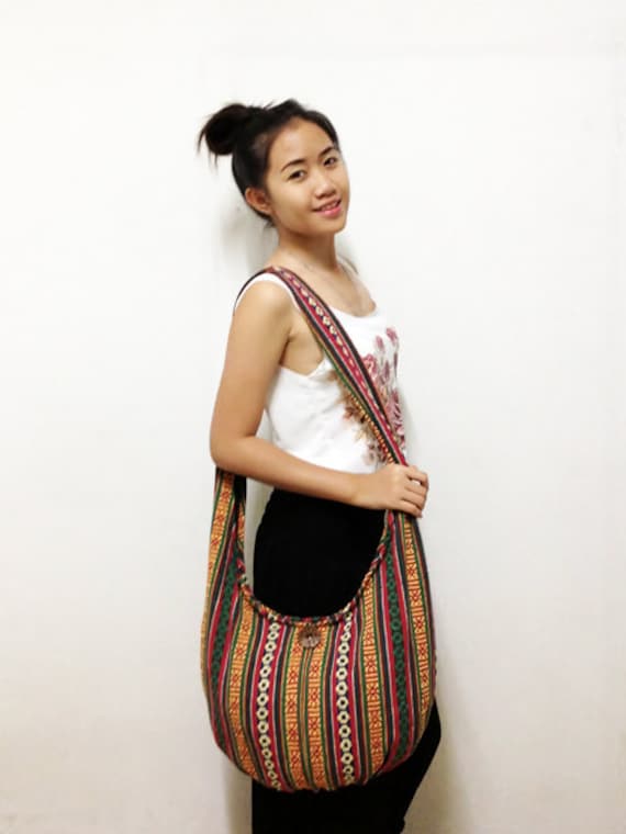 Woven Cotton Bag,hippie Bag,hobo Boho Bag,shoulder Bag,sling