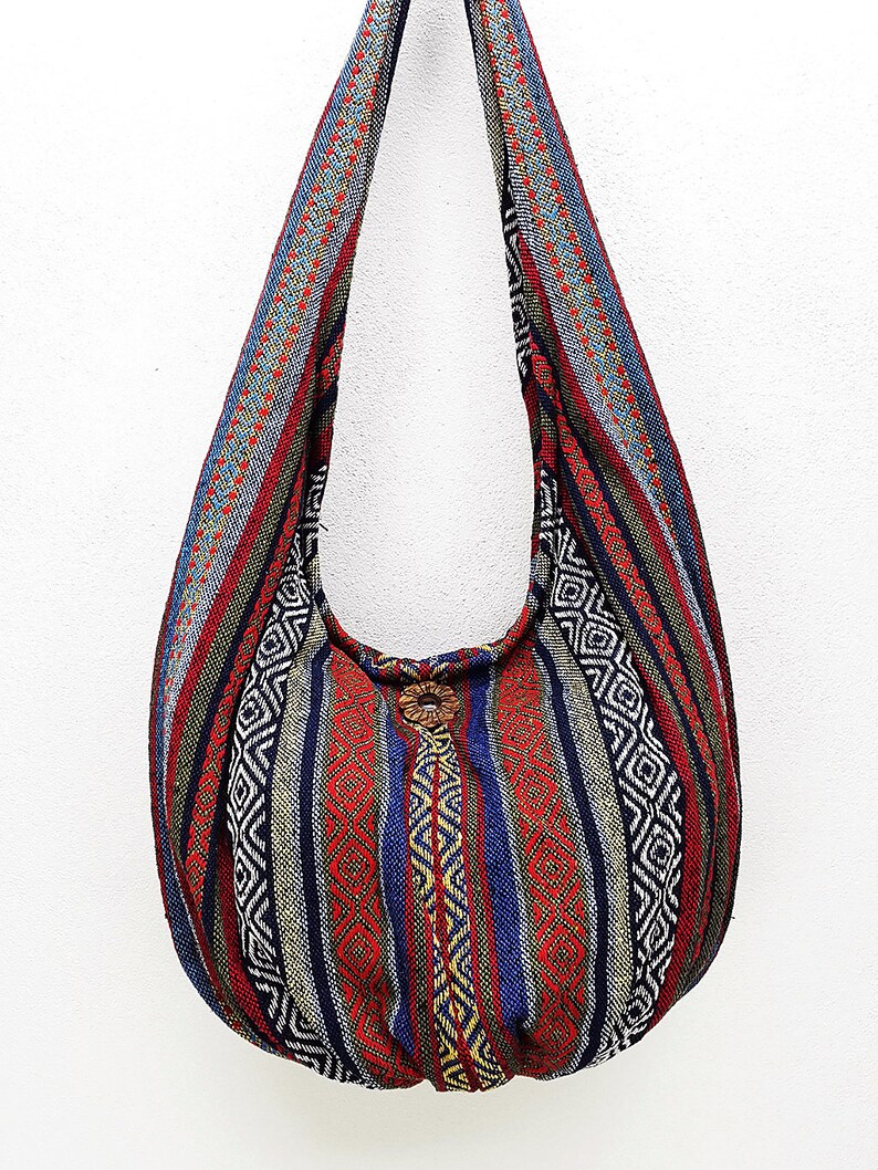 Handmade Woven Bag Handbags Purse Tote Thai Cotton Bag Hippie | Etsy