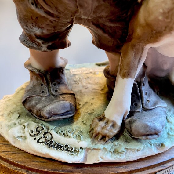 Giuseppe Armani Boy With Dog Figure 1980 - Etsy