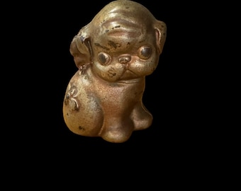 Vintage Hubley Cast Iron Puppo Bank: 1920s Dog Collectible