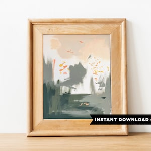 Holy Hollie/pintura abstracta/Descarga instantánea/Impresión digital /póster de guardería/Arte ilustrado/ Arte infantil / Arte de la habitación de los niños/ arte de la sala de juegos