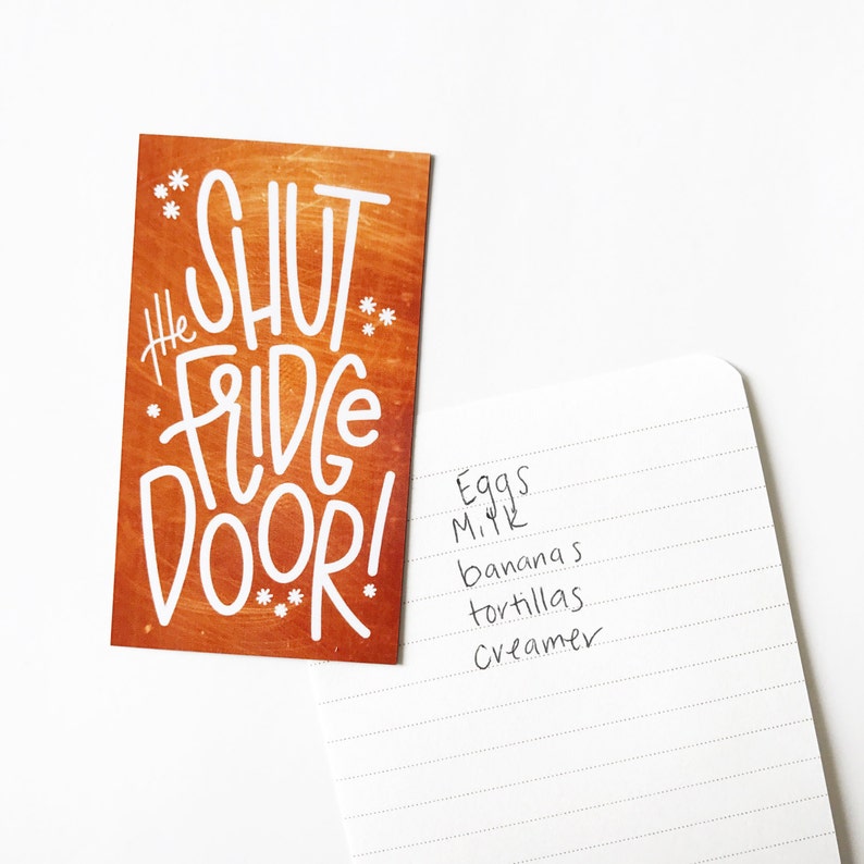 Shut The Front Door Fridge Magnet Refrigerator Gifts