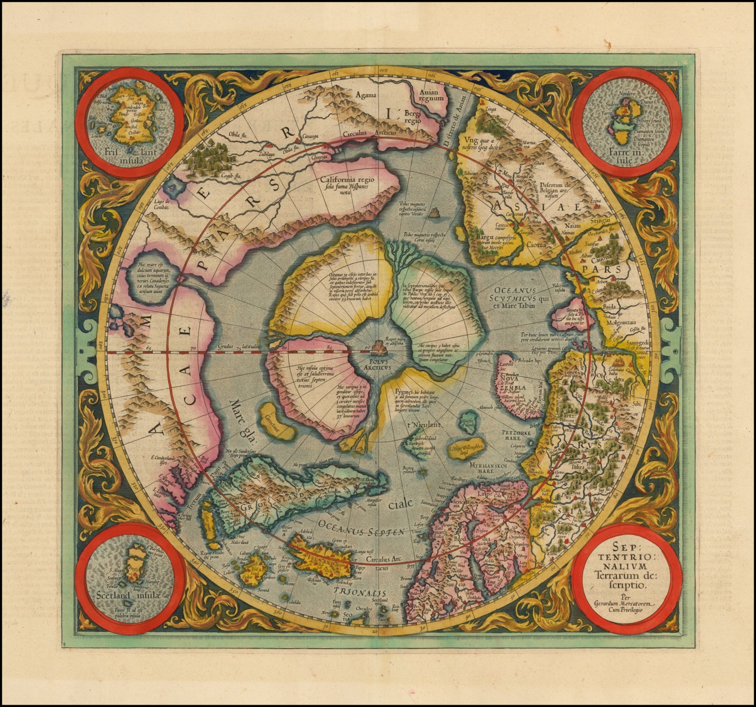 The Poles Antique World Map Old World Maps Old Maps Antique Maps | The ...