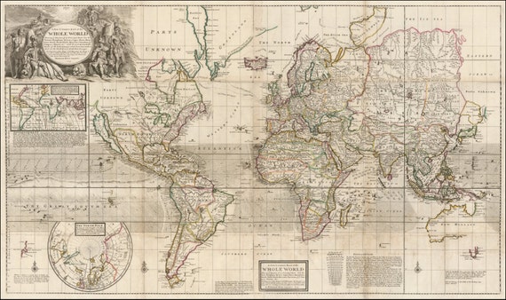Imprimer Carte Des Monde Atlas Estampes Mappemonde Globe Terrestre Carte Ancienne Carte Murale Du Monde Cartes Du Monde Cartes Anciennes