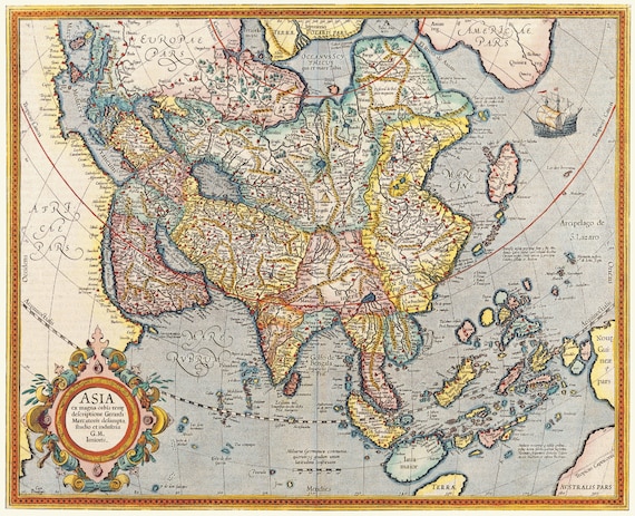 carte du monde ancienne