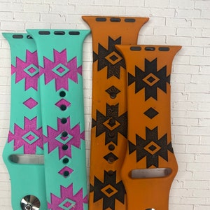 Aztec Apple watch band file, Watch Band digital file, Watch Band SVG