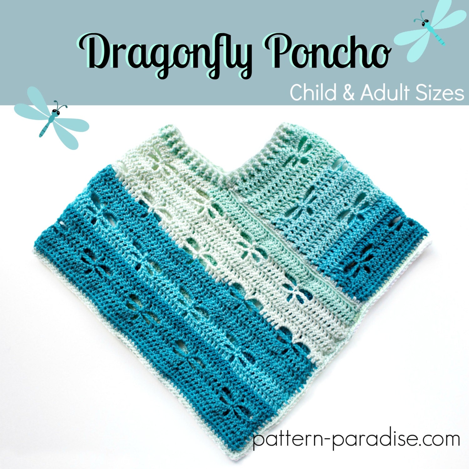 39 Dragonfly Crochet Patterns: Unlock Your Creative Potential Today! 11 Crochet Pattern for Poncho Shawl
