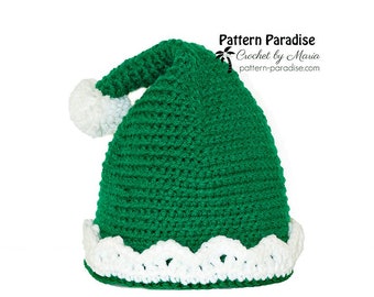 Crochet Pattern Elf Hat, Top Hat, Snowman Hat, Christmas Hat, Fun Hat, Crochet Hat, Santa's Helper Hat