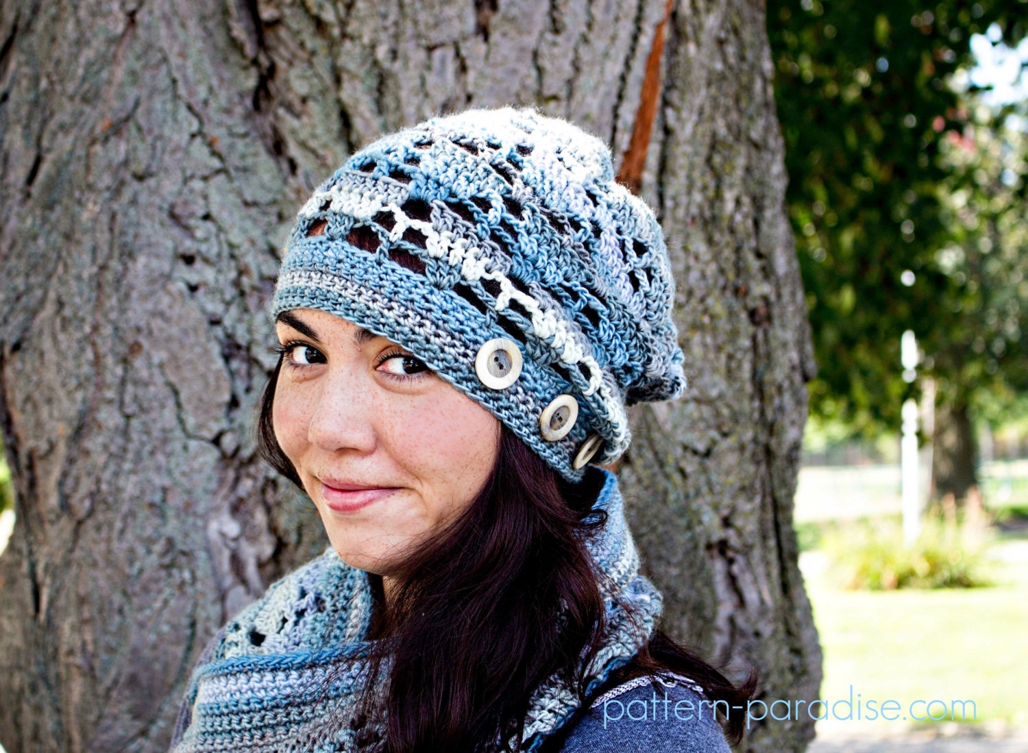 Crochet Pattern Slouchy Hat Beanie Aspen PDF 16-275 - Etsy