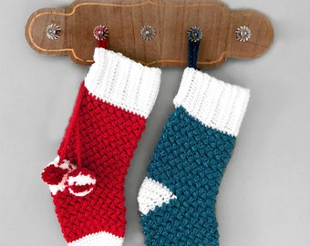 Crochet Pattern for Christmas Stocking, Yuletide Stocking, Christmas Decoration, Christmas Gift, Crochet Stocking