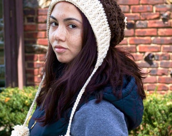 Crochet Pattern Slouchy Hat Beanie Chestnut PDF 16-269