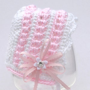 Crochet Pattern, Baby Booties and Bonnet, PDF 14-137 image 3