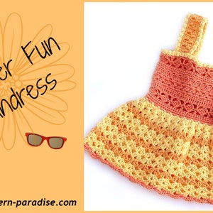 Crochet Pattern Sundress or Jumper Sizes from Newborn to 5T PDF 14-140