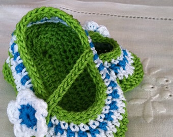Baby Girl Mary Janes Booties  and Headband Set, Crochet Pattern PDF 12-046 INSTANT DOWNLOAD