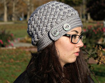 Crochet Pattern Slouchy Hat Beanie Dream Weaver PDF 16-277