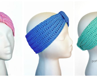 Crochet Pattern for Headband, Ear Warmer Turban Tranquility PDF 16-274