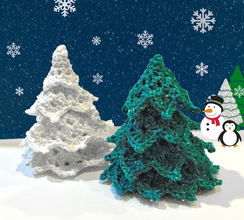 Crochet Pattern Christmas Tree Pine Tree Holiday Tree Etsy
