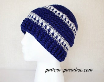 Crochet Pattern Hat Beanie Snowy Day Hat PDF 16-220 INSTANT DOWNLOAD