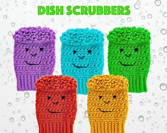 Crochet Pattern Dishtowel Scrubby PDF 15-198 INSTANT DOWNLOAD