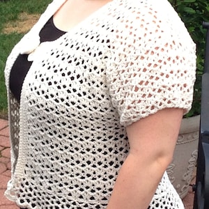 Crochet Pattern for Sea Breeze Shrug Bolero PDF12-117 INSTANT DOWNLOAD