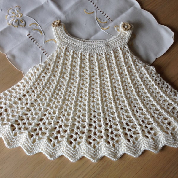 Crochet Pattern for Dress Tunic Top, Baby Girl Dress ou Top Swing Style, PDF 12-054 TÉLÉCHARGEMENT INSTANTANÉ